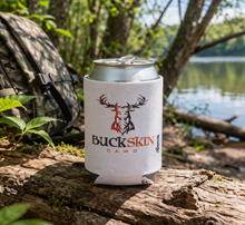 Buckskin Camo Can Koozie | Blaze Orange & Pink | 12oz